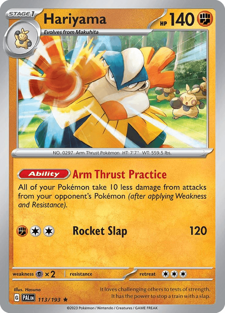 Hariyama Pokémon card