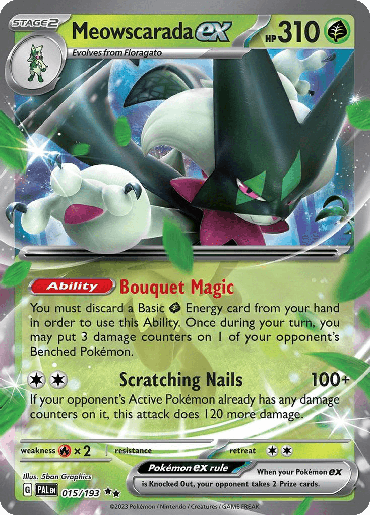 Meowscarada ex Pokémon card