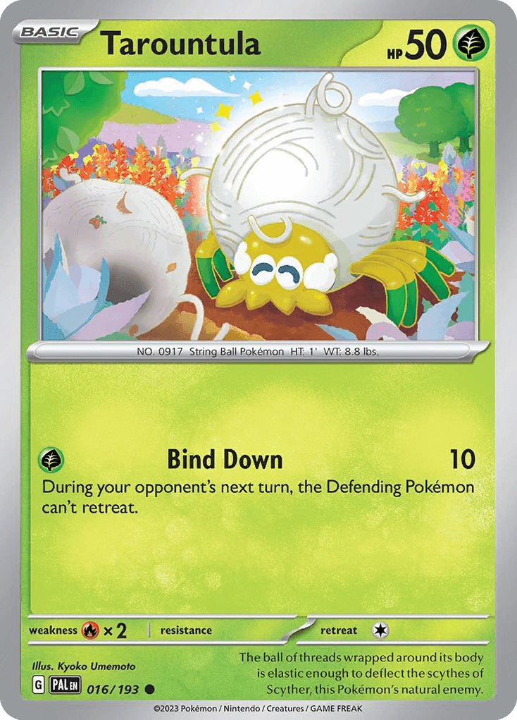 Tarountula Pokémon card