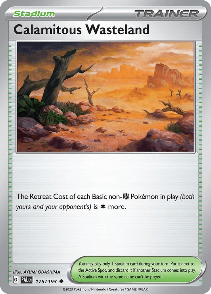 Calamitous Wasteland Pokémon card