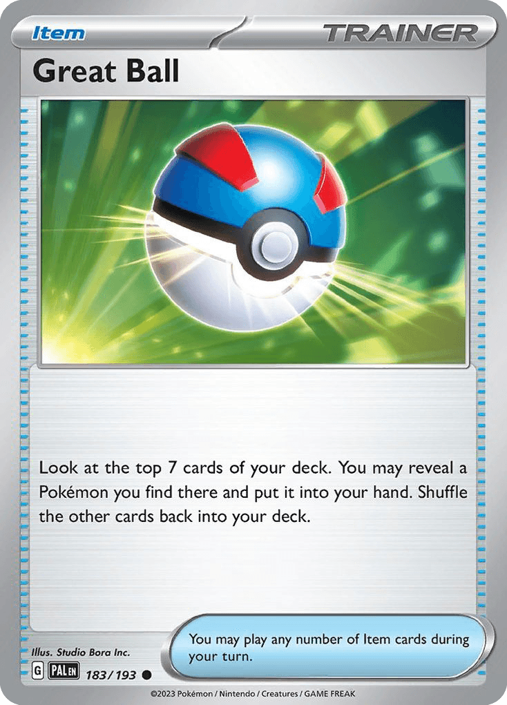Great Ball Pokémon card