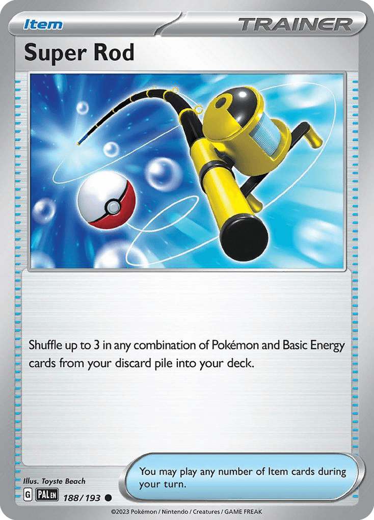 Super Rod Pokémon card