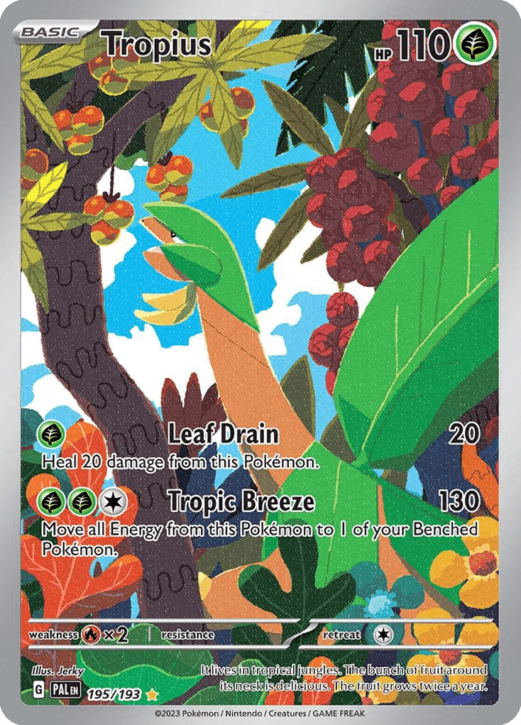 Tropius Pokémon card