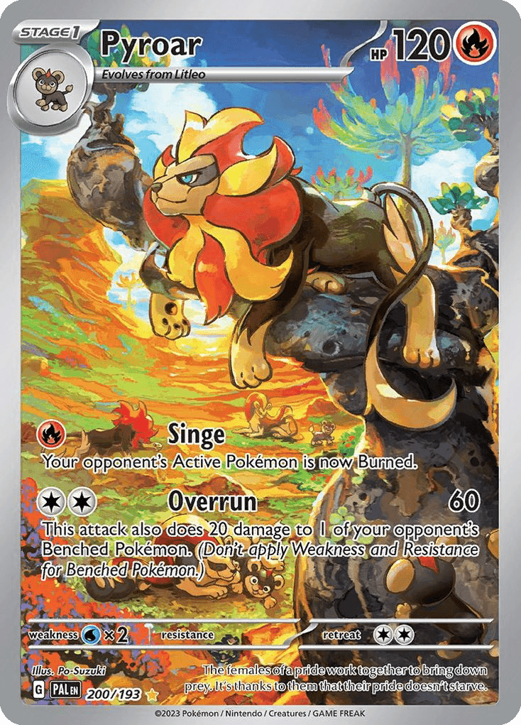 Pyroar Pokémon card
