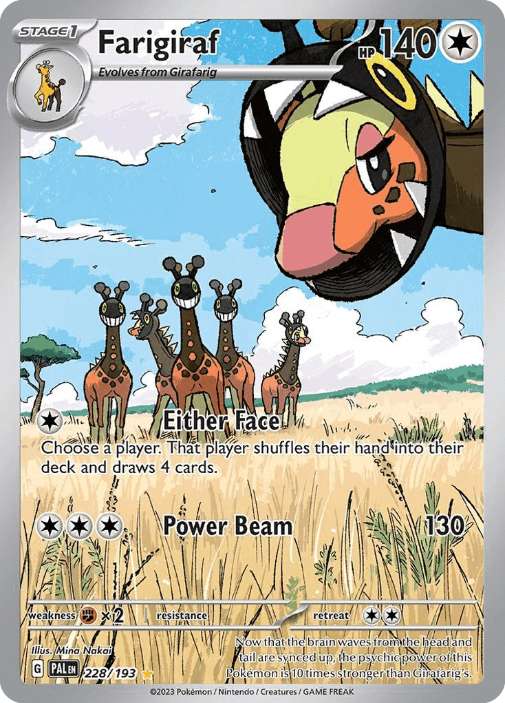 Farigiraf Pokémon card