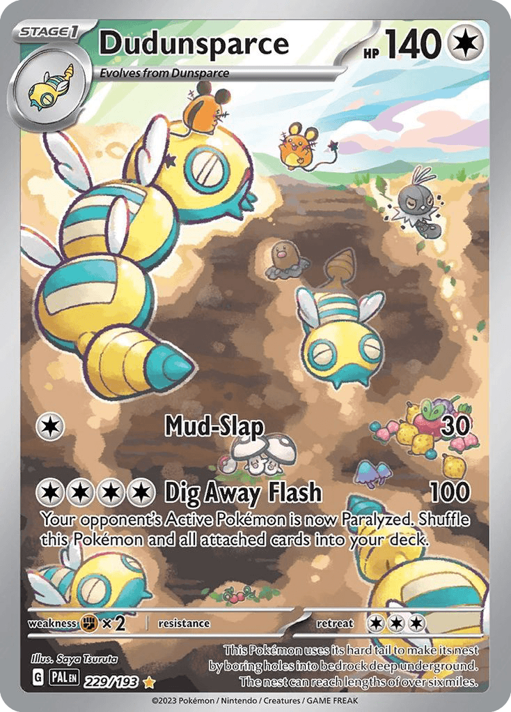 Dudunsparce Pokémon card