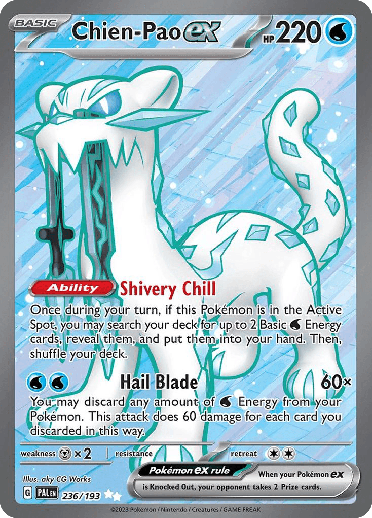 Chien-Pao ex Pokémon card
