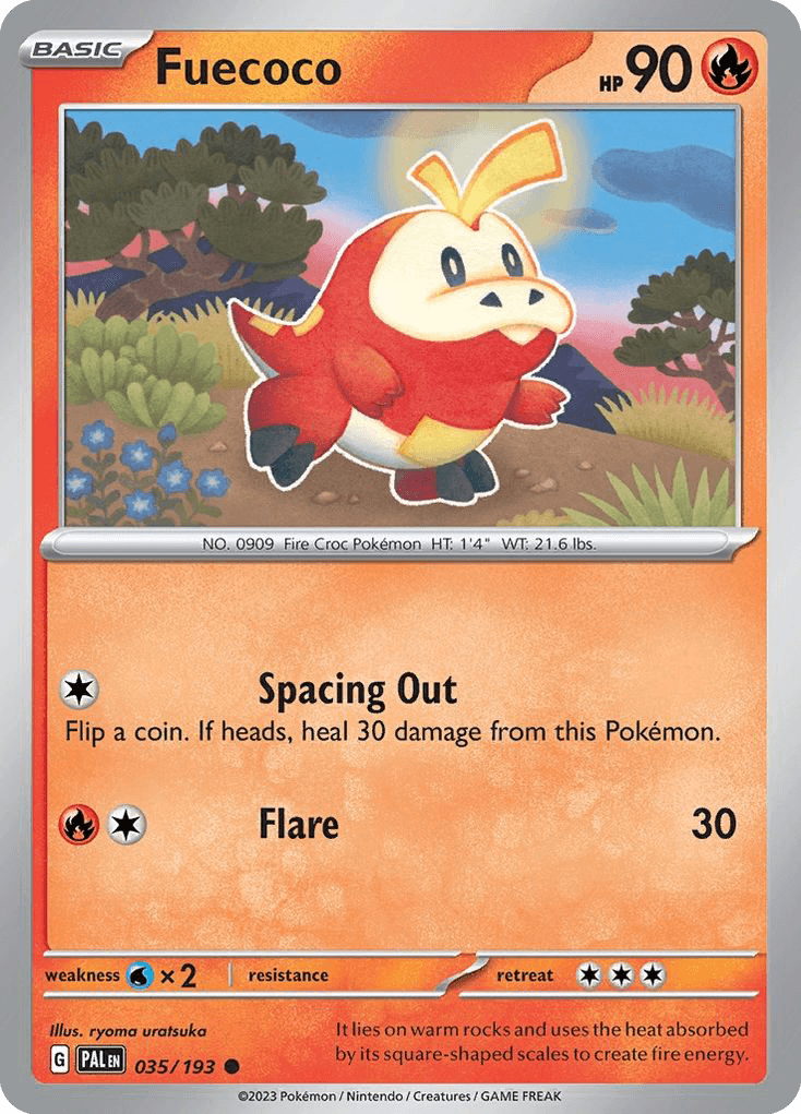 Fuecoco Pokémon card