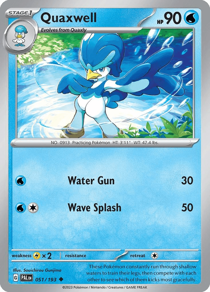 Quaxwell Pokémon card