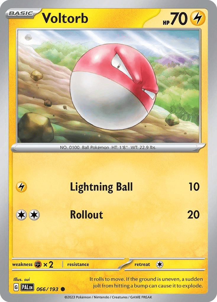 Voltorb Pokémon card