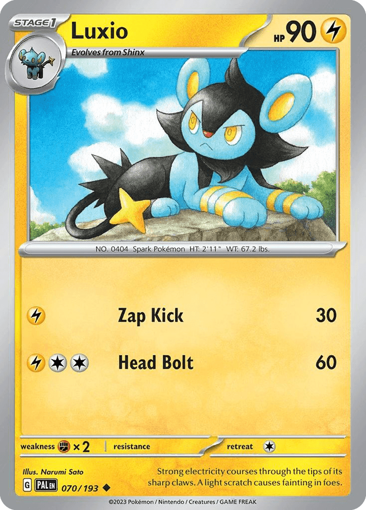Luxio Pokémon card