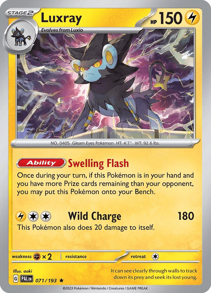 Luxray Pokémon card