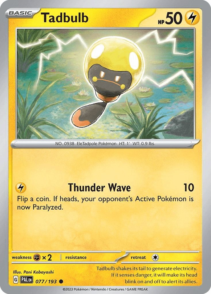 Tadbulb Pokémon card