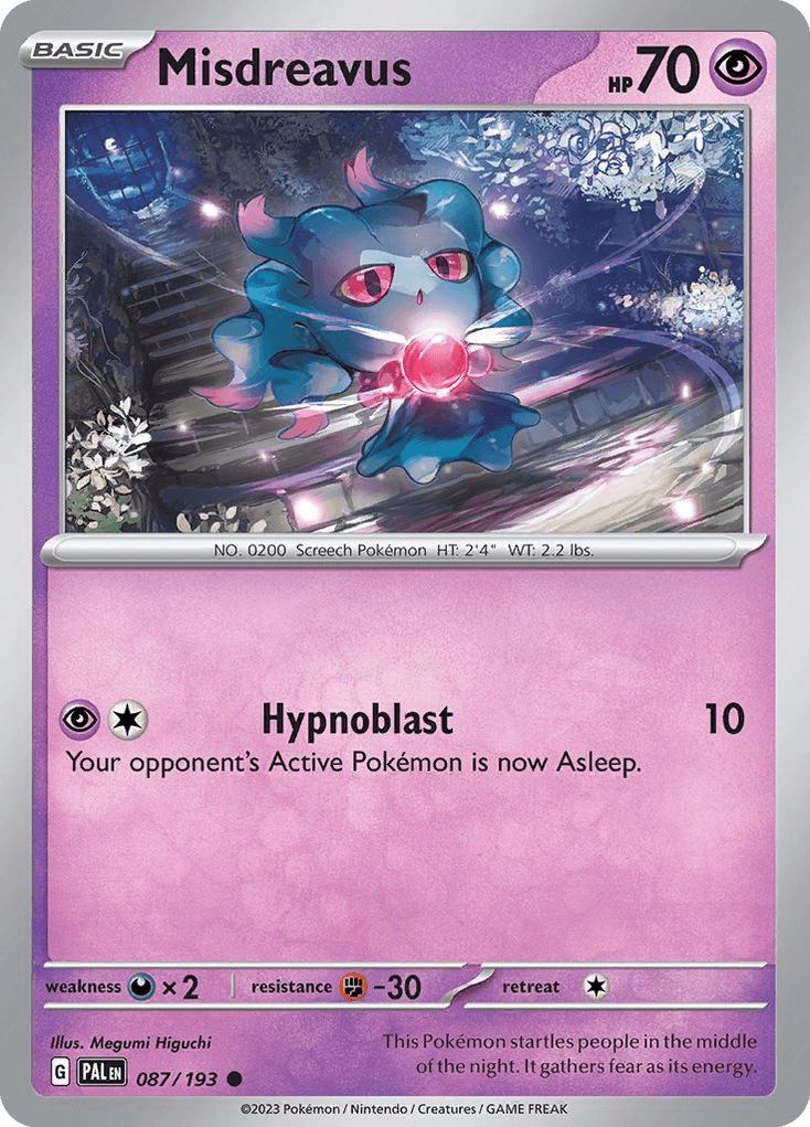 Misdreavus Pokémon card