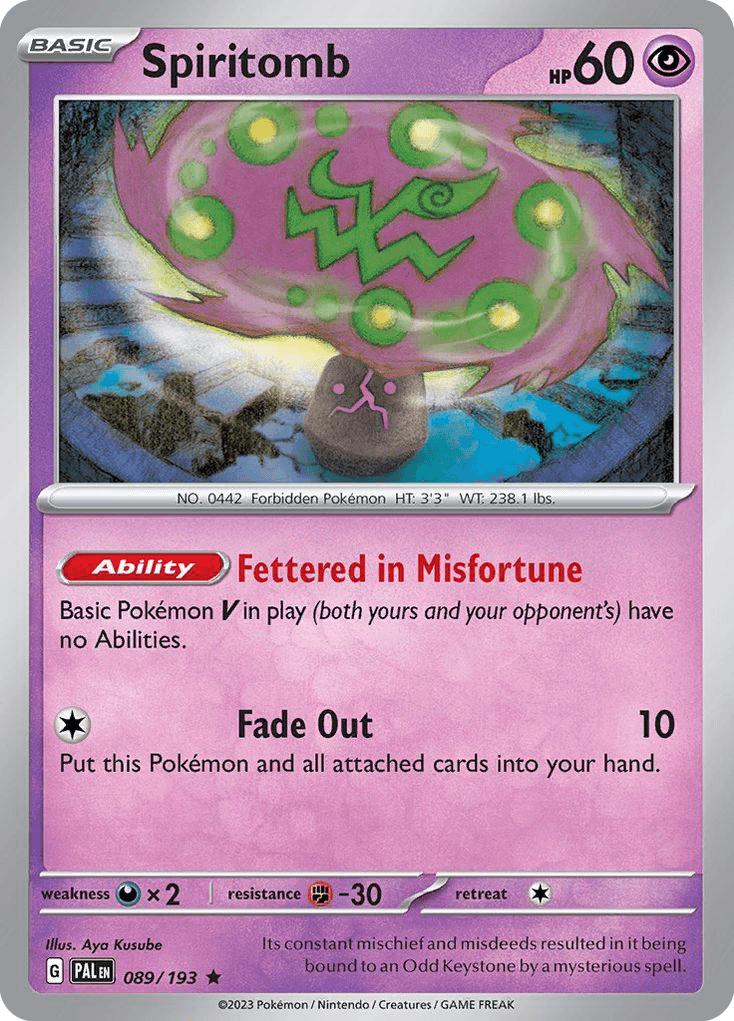 Spiritomb Pokémon card