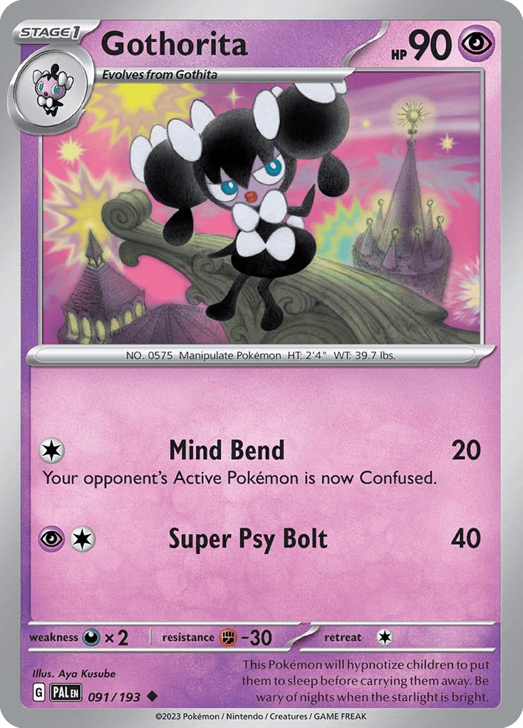 Gothorita Pokémon card