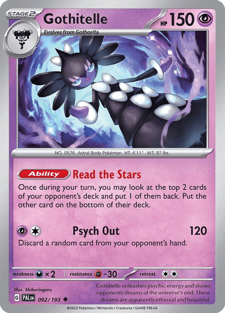 Gothitelle Pokémon card