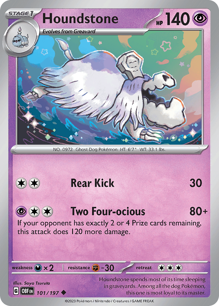 Houndstone Pokémon card
