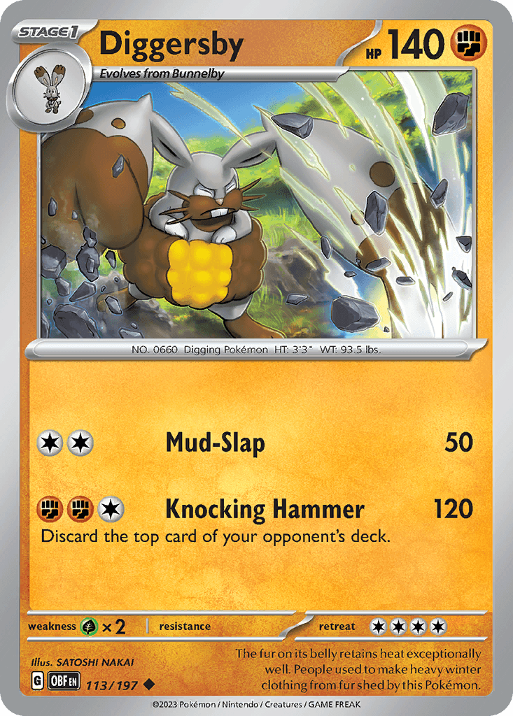 Diggersby Pokémon card