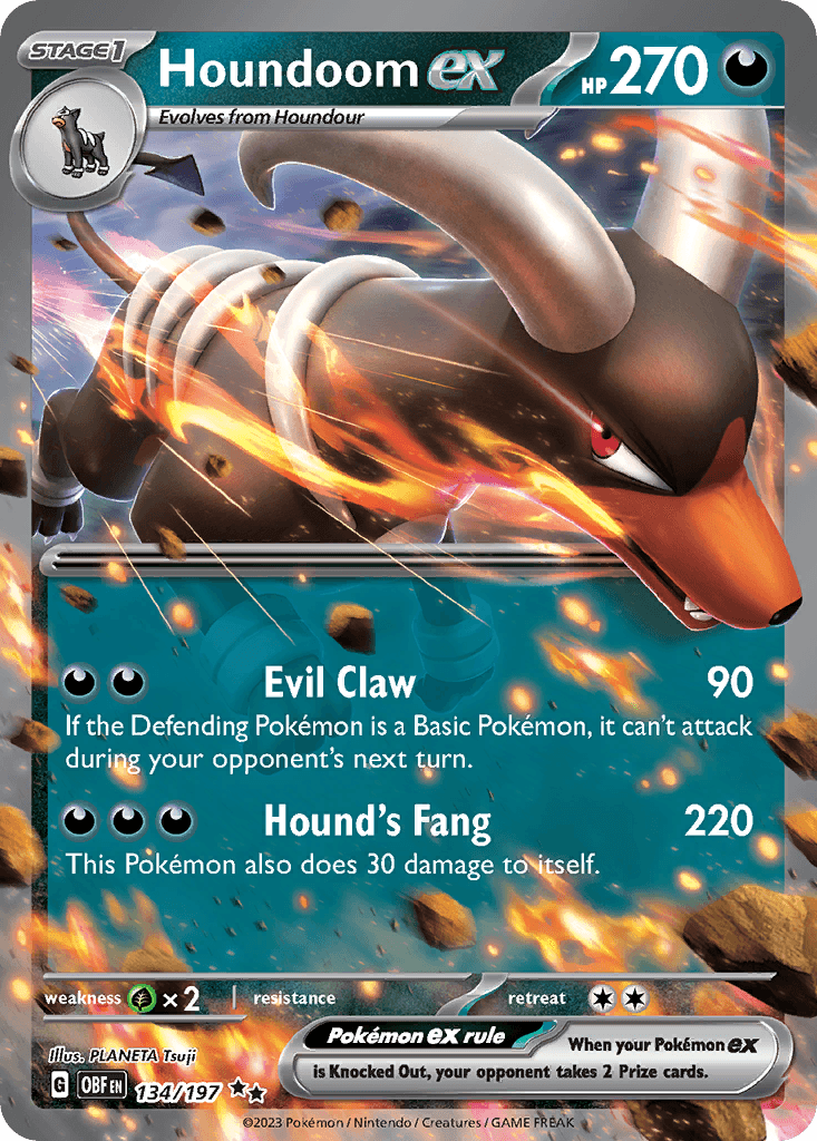 Houndoom ex illustrated by PLANETA Tsuji