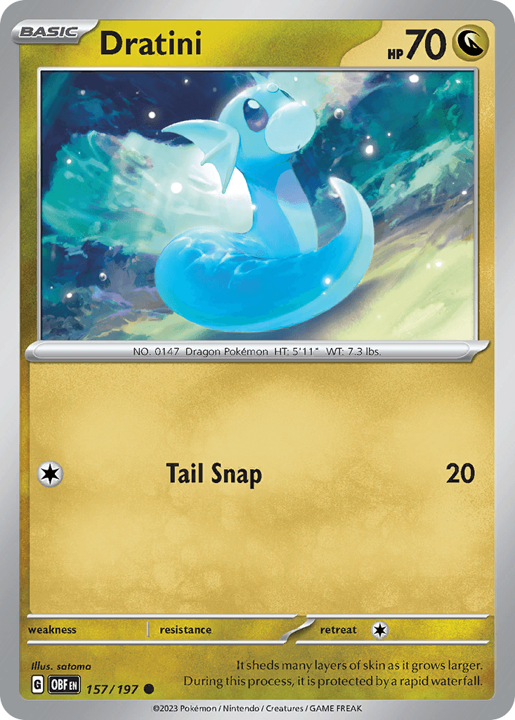 Dratini Pokémon card
