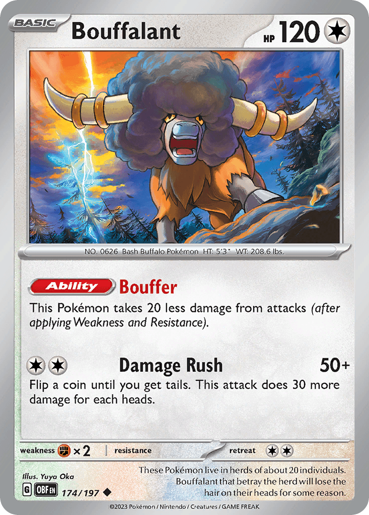 Bouffalant Pokémon card