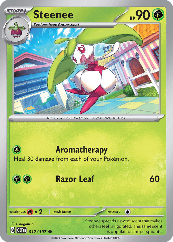 Steenee Pokémon card