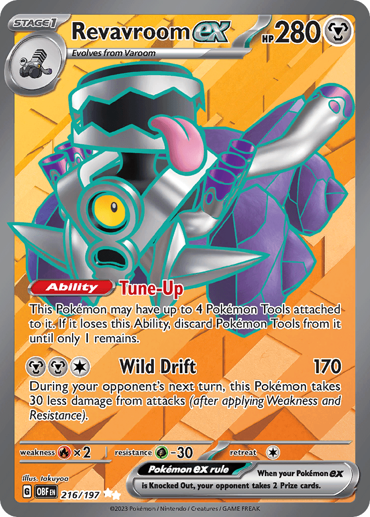 Revavroom ex Pokémon card