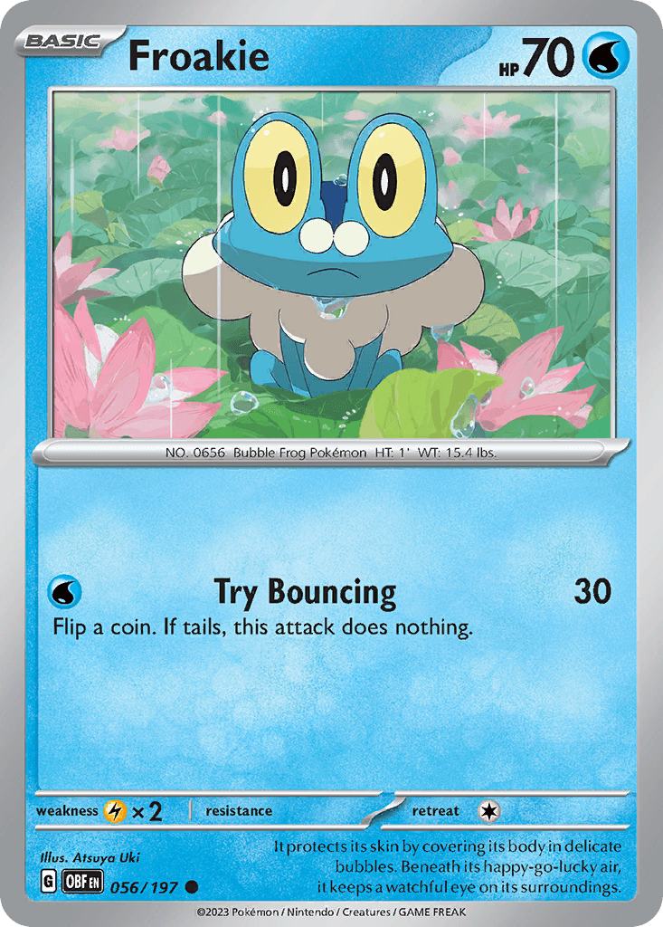 Froakie Pokémon card