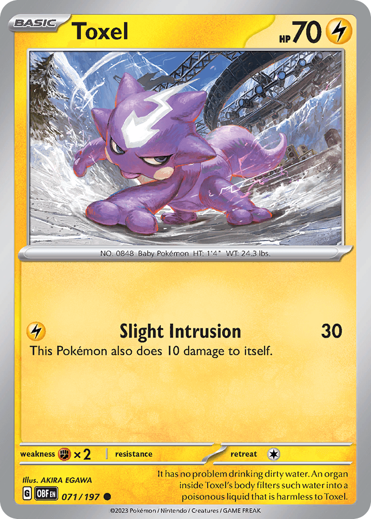 Toxel Pokémon card