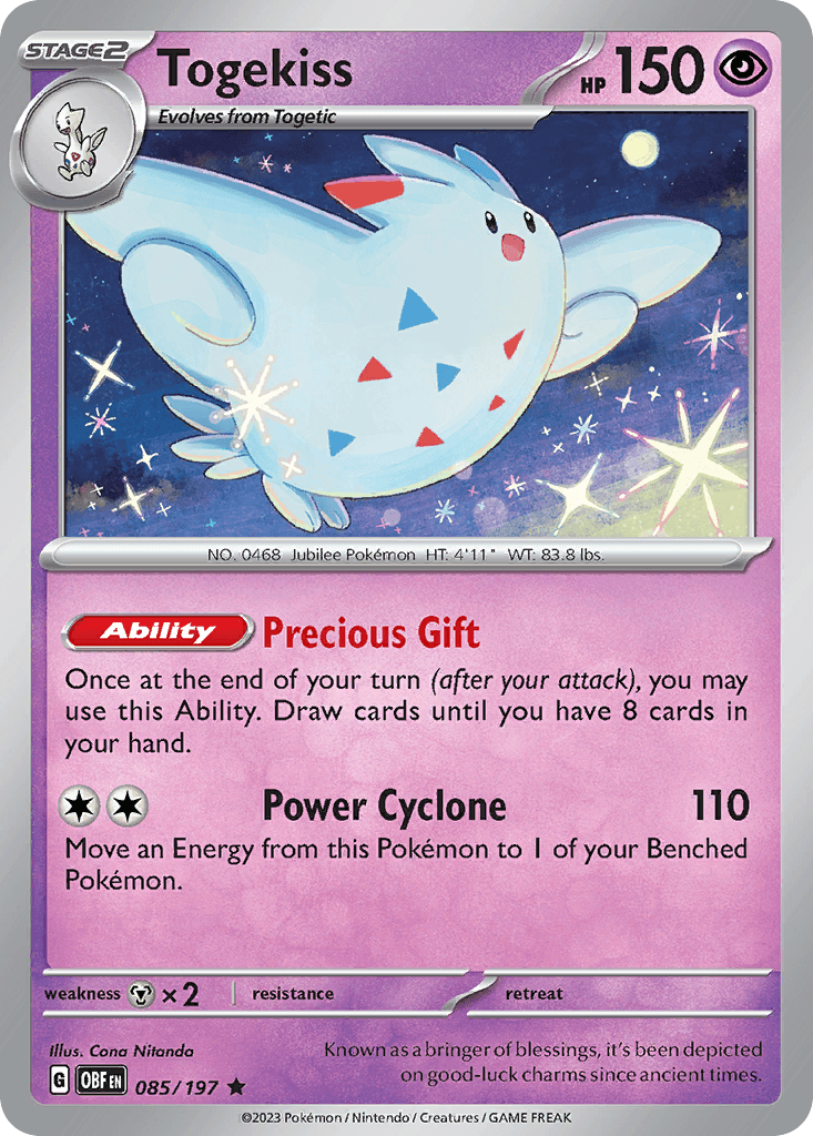 Togekiss Pokémon card