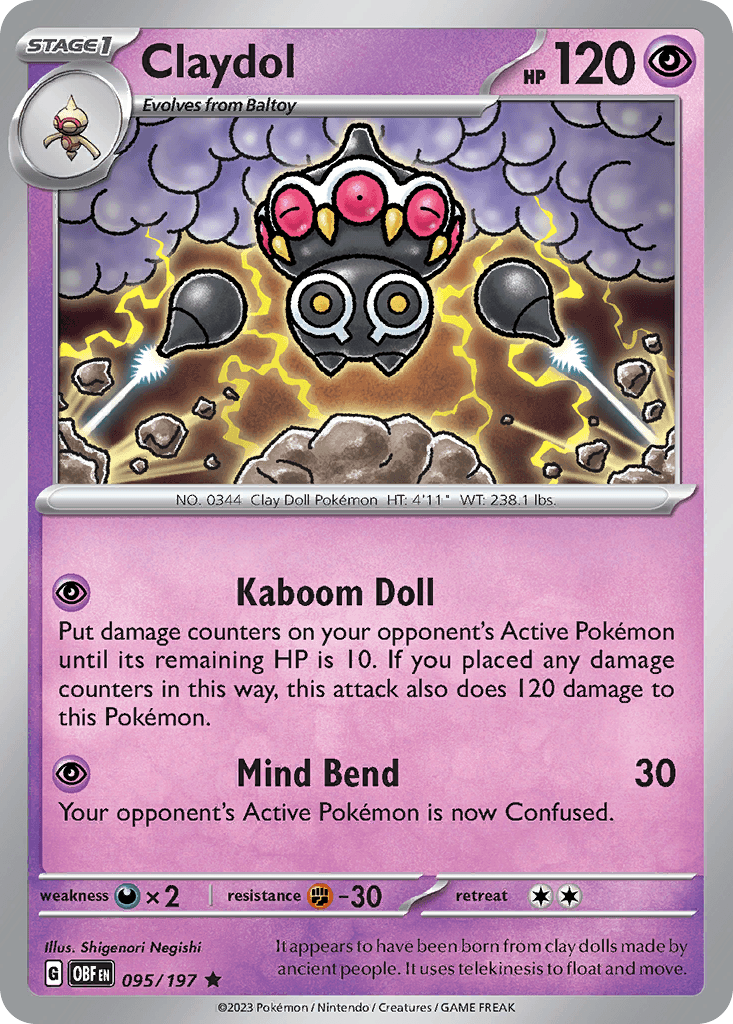Claydol Pokémon card