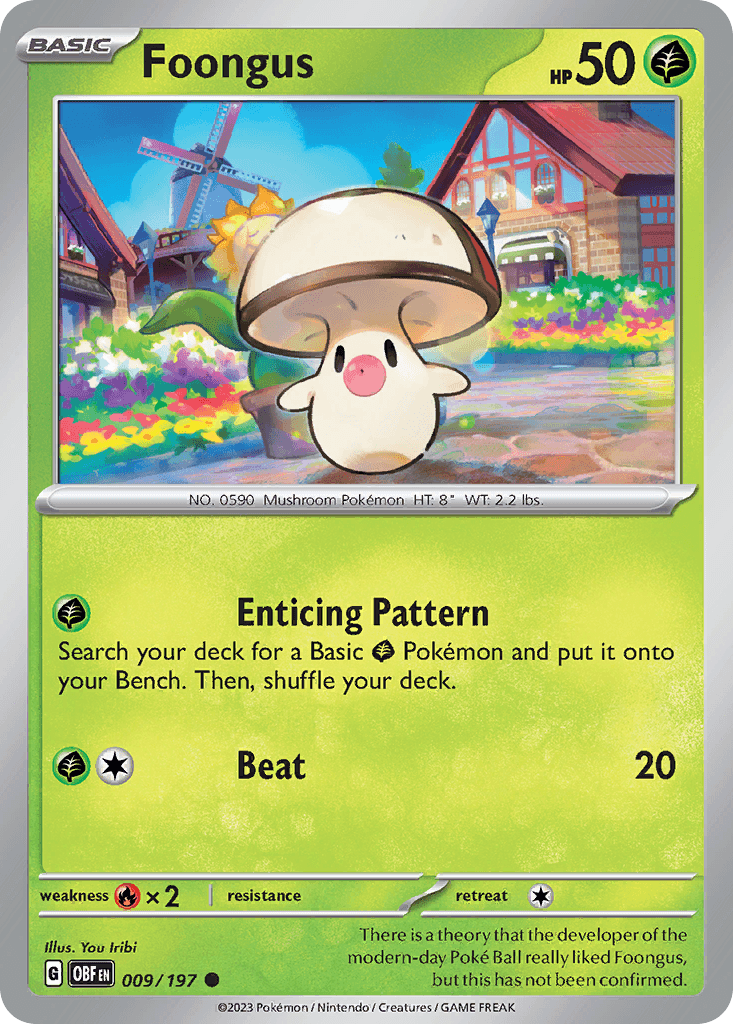Foongus Pokémon card
