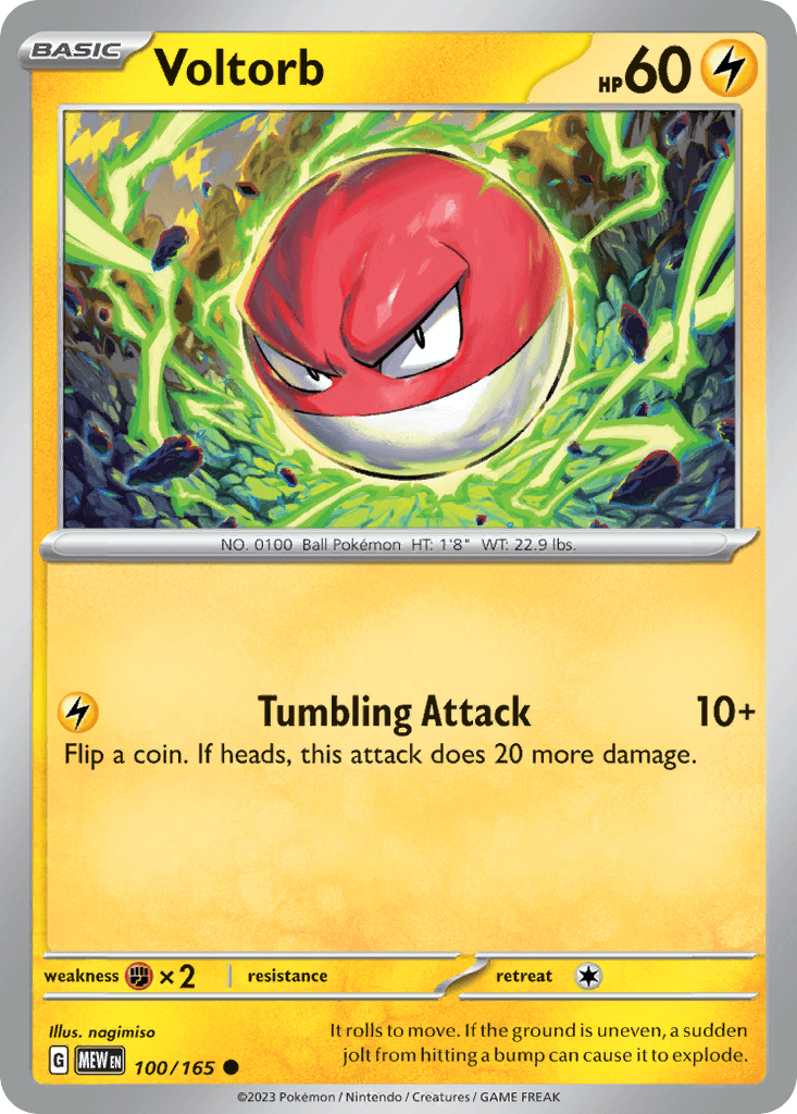 Voltorb Pokémon card