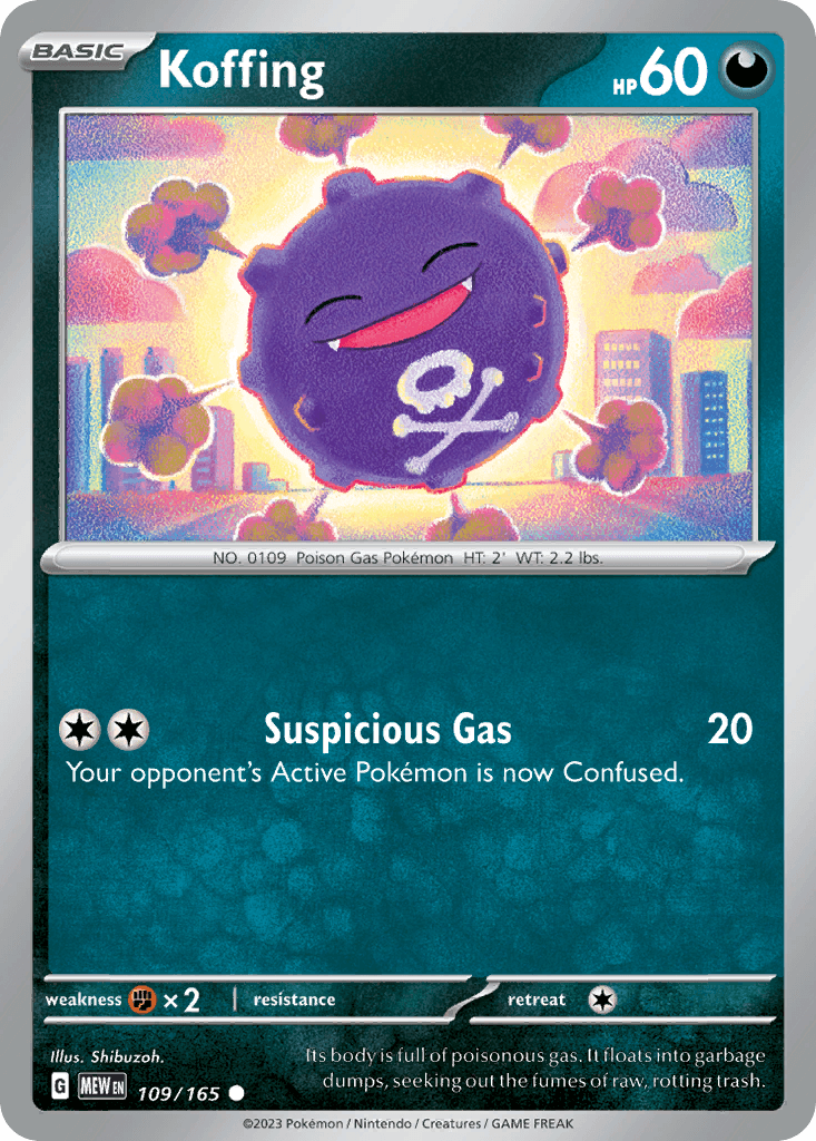 Koffing Pokémon card