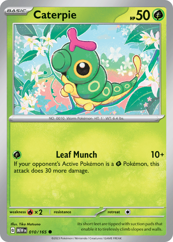 Caterpie Pokémon card