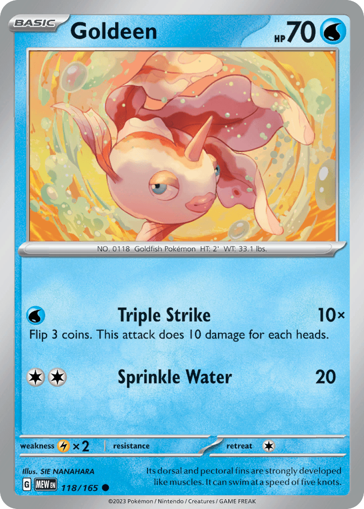 Goldeen Pokémon card
