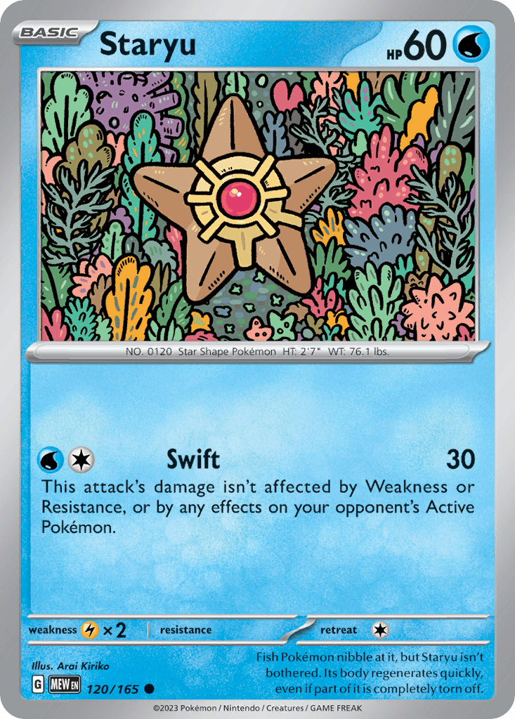 Staryu Pokémon card