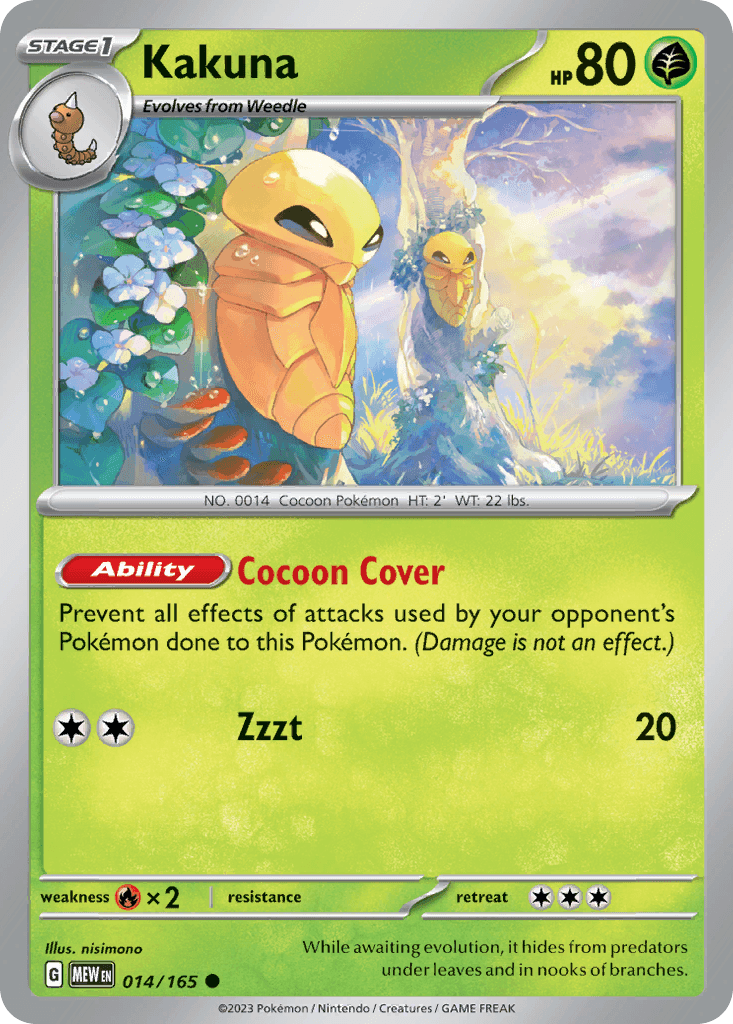 Kakuna Pokémon card