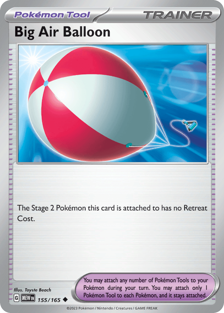 Big Air Balloon Pokémon card