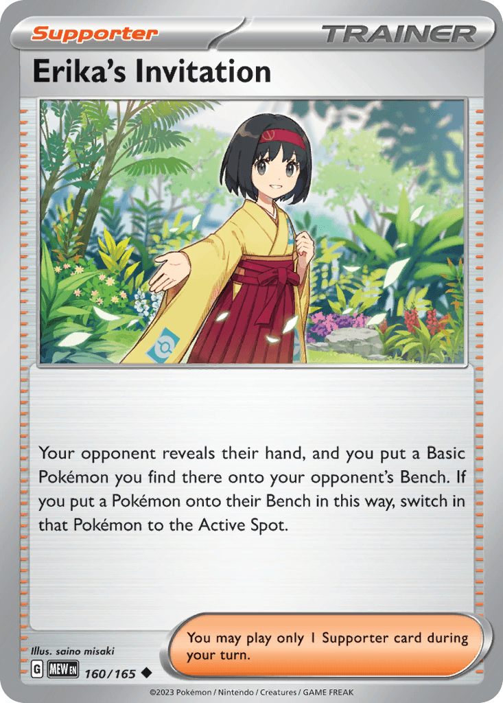 Erika's Invitation Pokémon card