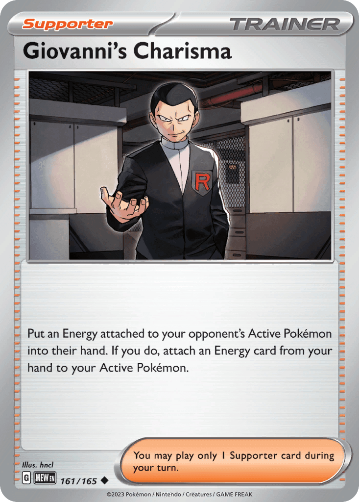 Giovanni's Charisma Pokémon card