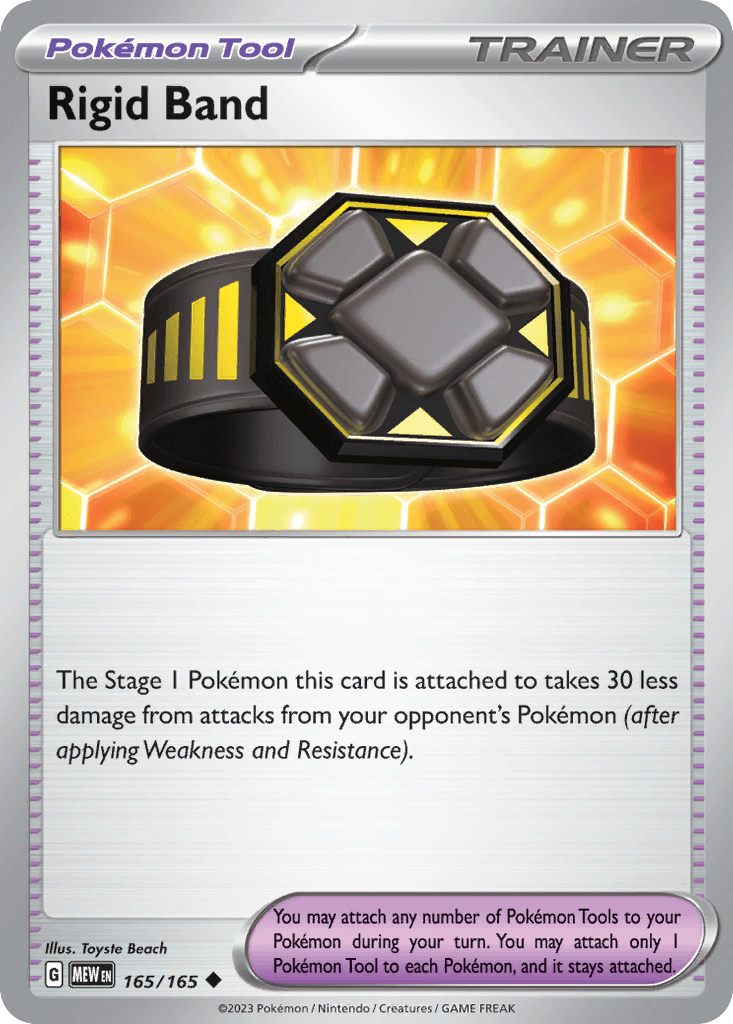 Rigid Band Pokémon card
