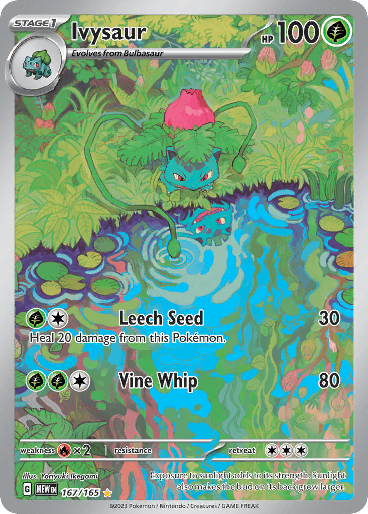 Ivysaur Pokémon card