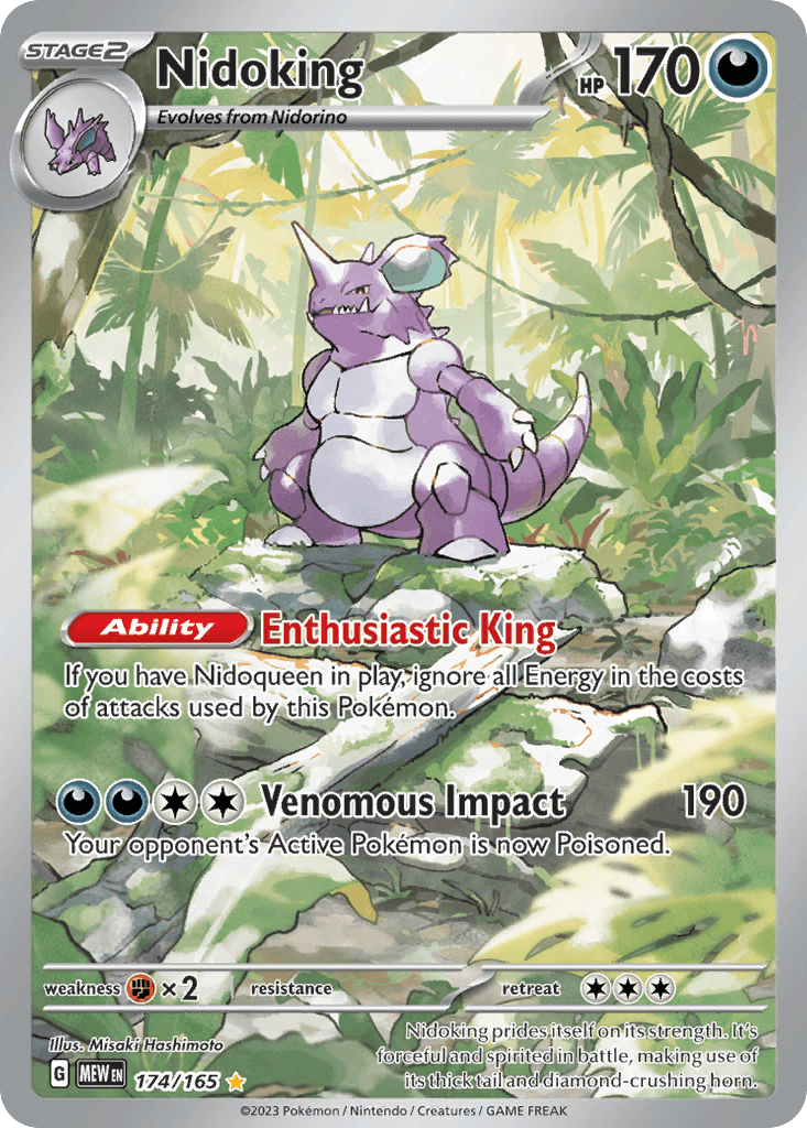 Nidoking Pokémon card
