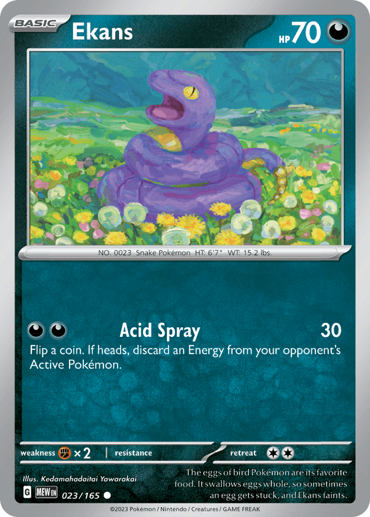 Ekans Pokémon card