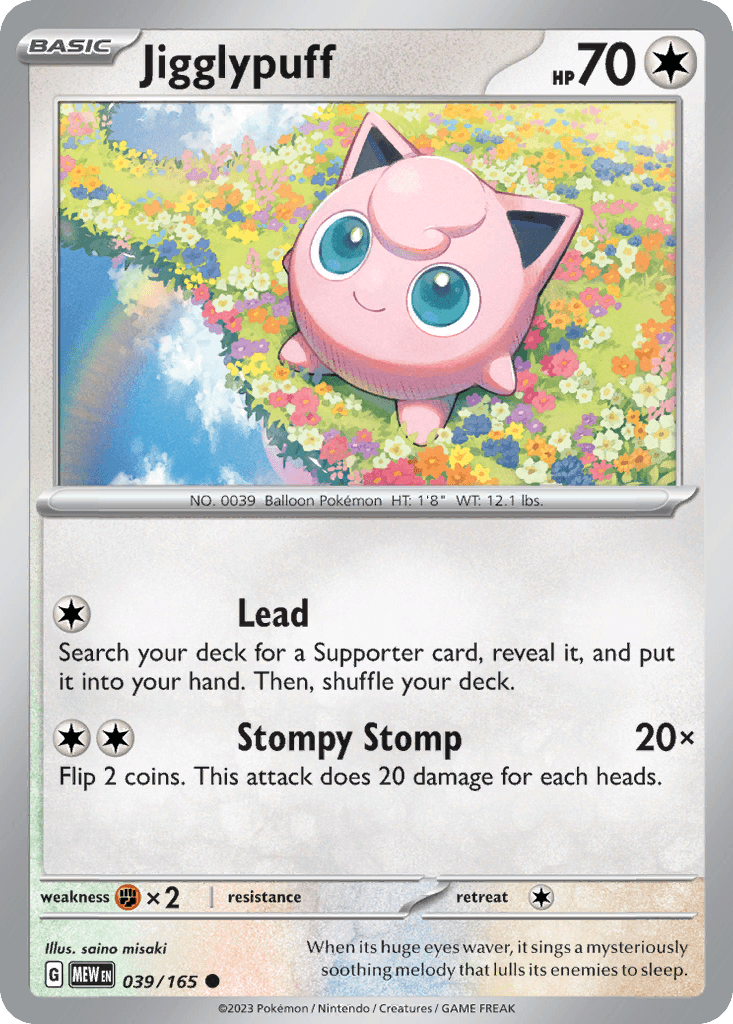 Jigglypuff Pokémon card