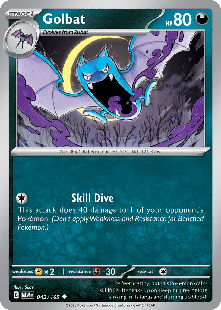 Golbat Pokémon card