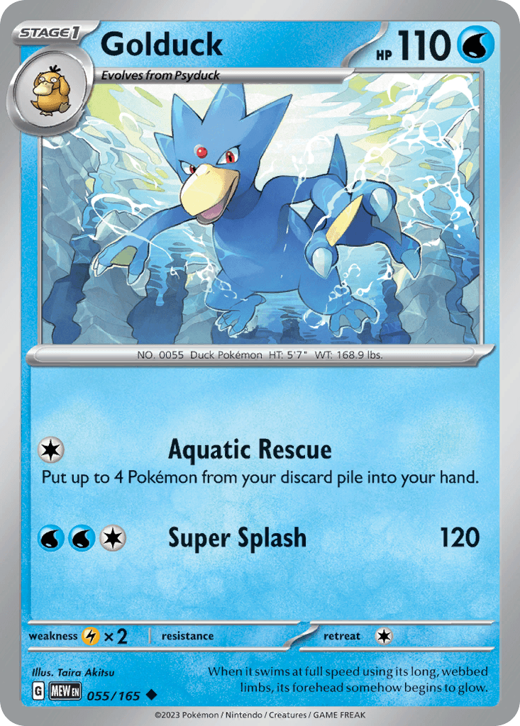 Golduck Pokémon card