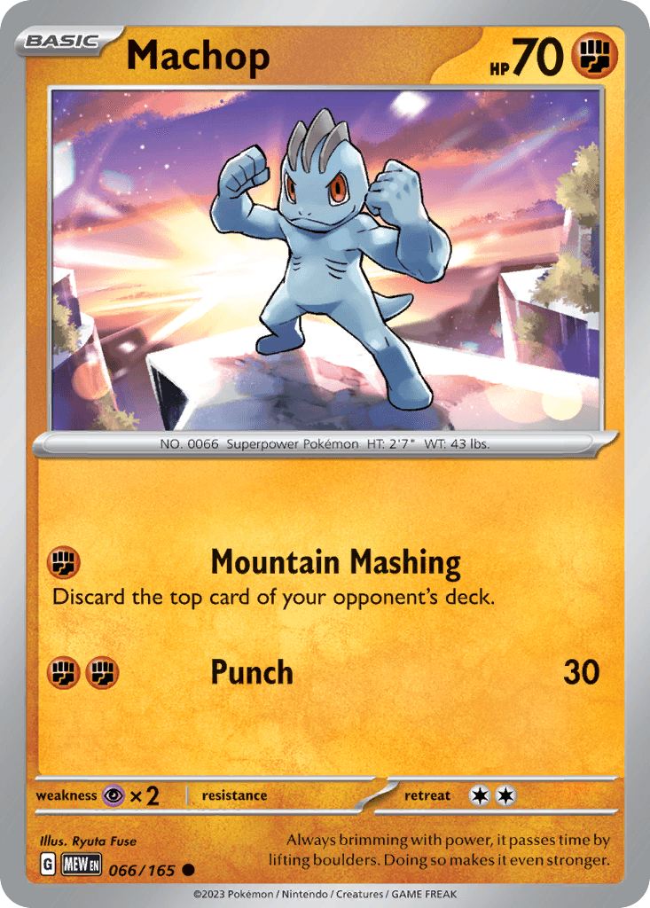 Machop Pokémon card